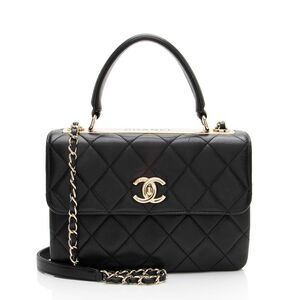 Chanel Lambskin Trendy CC Small Top Handle